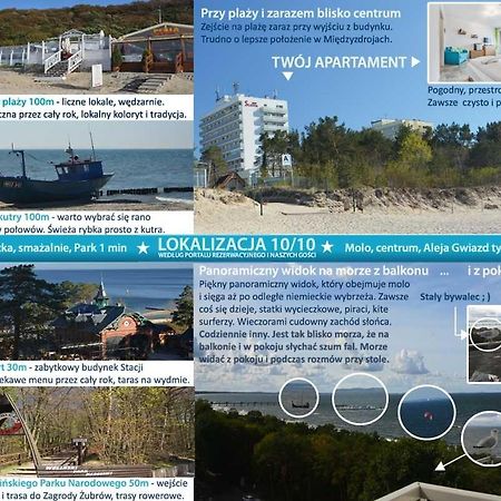 Apartament Z Panoramicznym Widokiem Na Morze Blisko Plazy I Centrum Pl Eng De Мендзиздроє Екстер'єр фото
